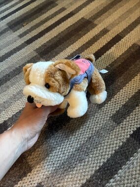 American Girl Joss Doll Pet Bulldog Murph Plush with Life Vest Retired GOTY 2020